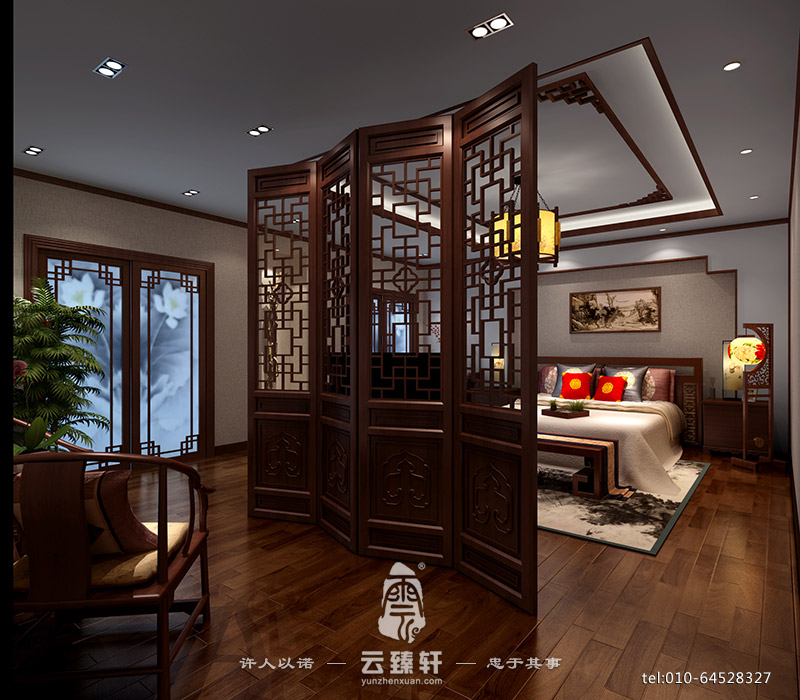 簡約中式風(fēng)格臥室