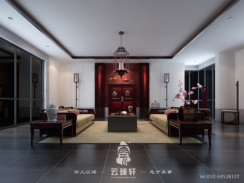 簡(jiǎn)約中式設(shè)計(jì)客廳