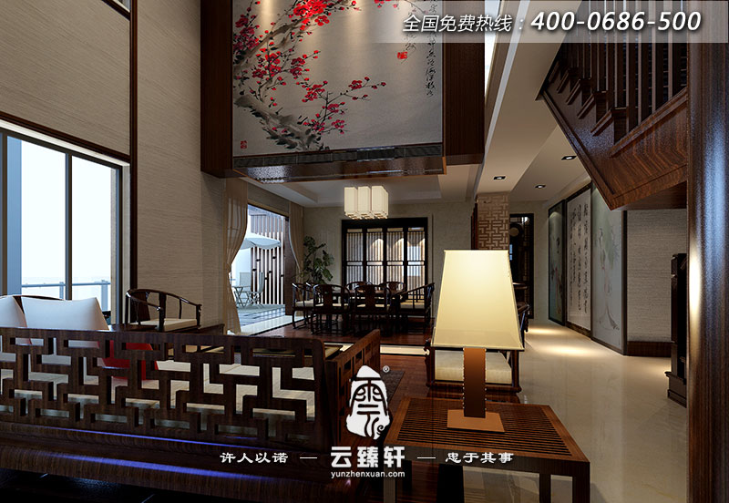將餐廳置于與會客廳并排，通透處理