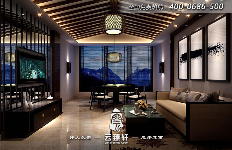 茶會(huì)所的棋牌室