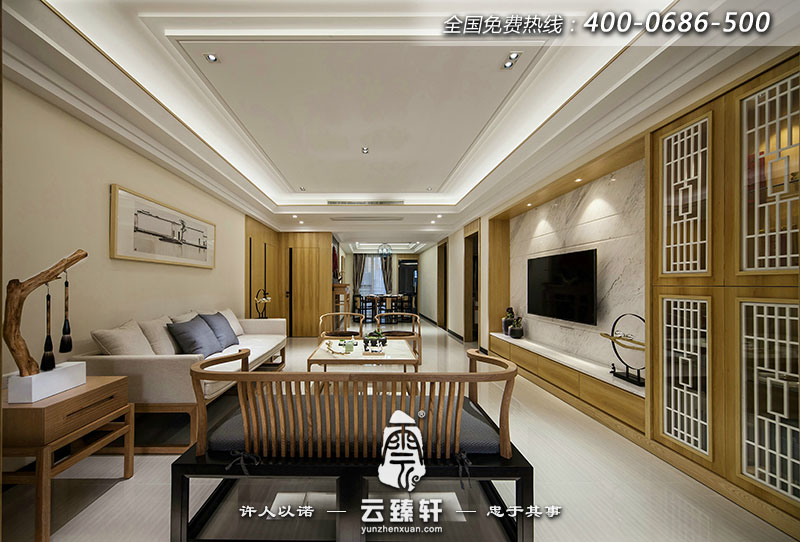 這個(gè)偌大的禪意居家環(huán)境，因?yàn)樯{(diào)風(fēng)格定位準(zhǔn)確