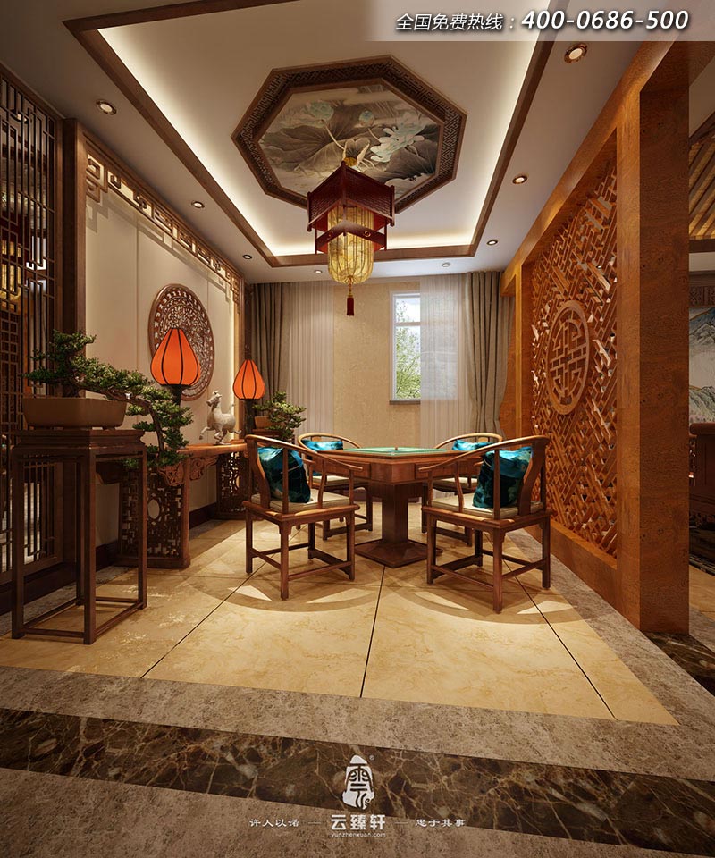 棋牌室家具展廳設(shè)計效果圖