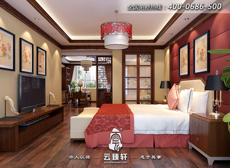 中式臥室風(fēng)水布局效果圖