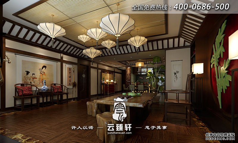 茶館局部設(shè)計(jì)效果圖