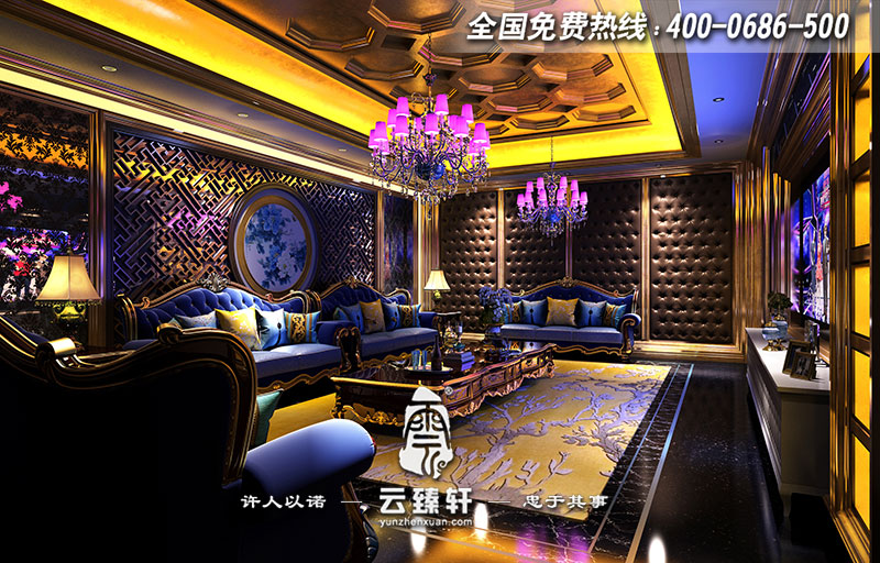 新中式會所KTV設(shè)計(jì)效果圖